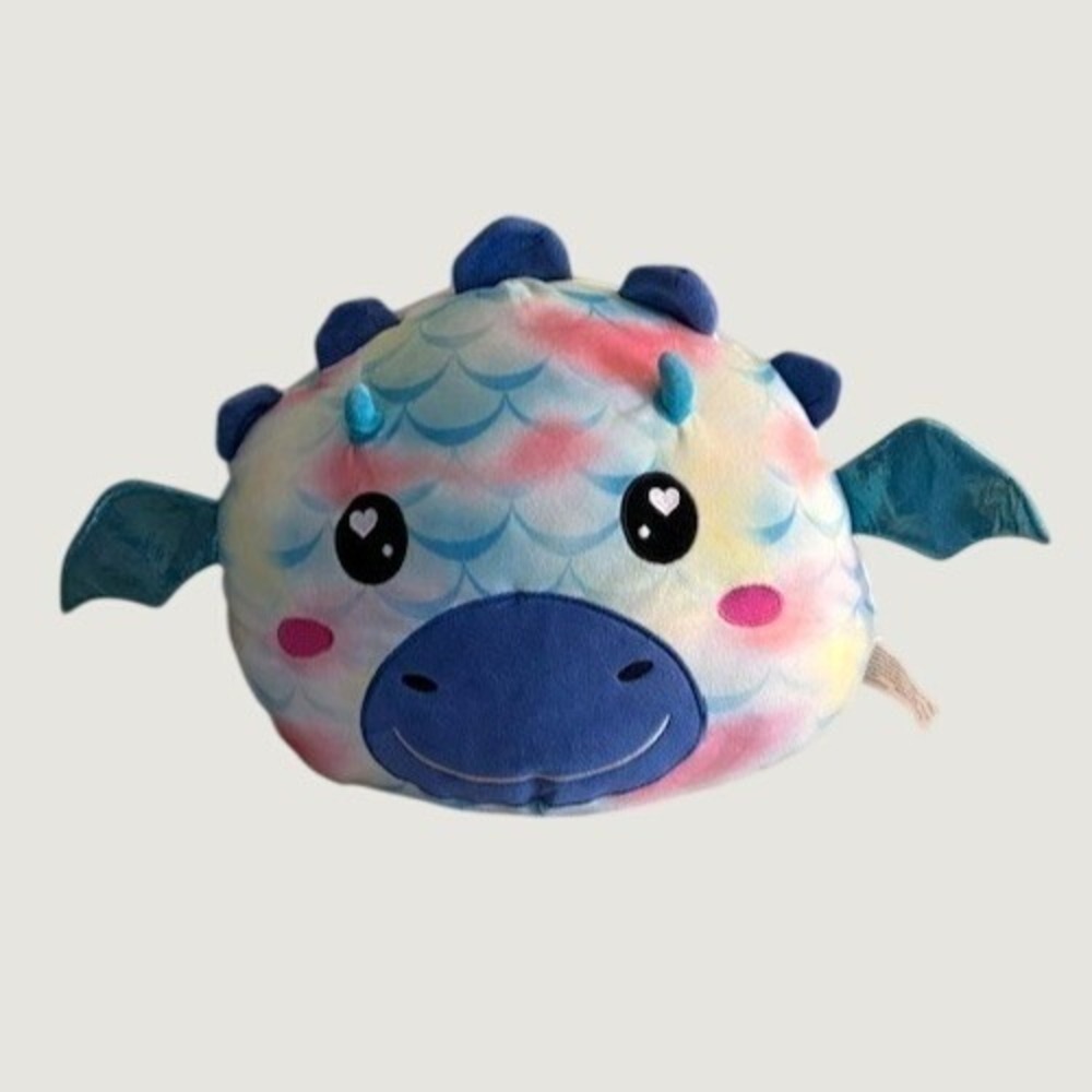 Squishmallows Dragon 15-inch Multicolor Body Hearts in Eyes